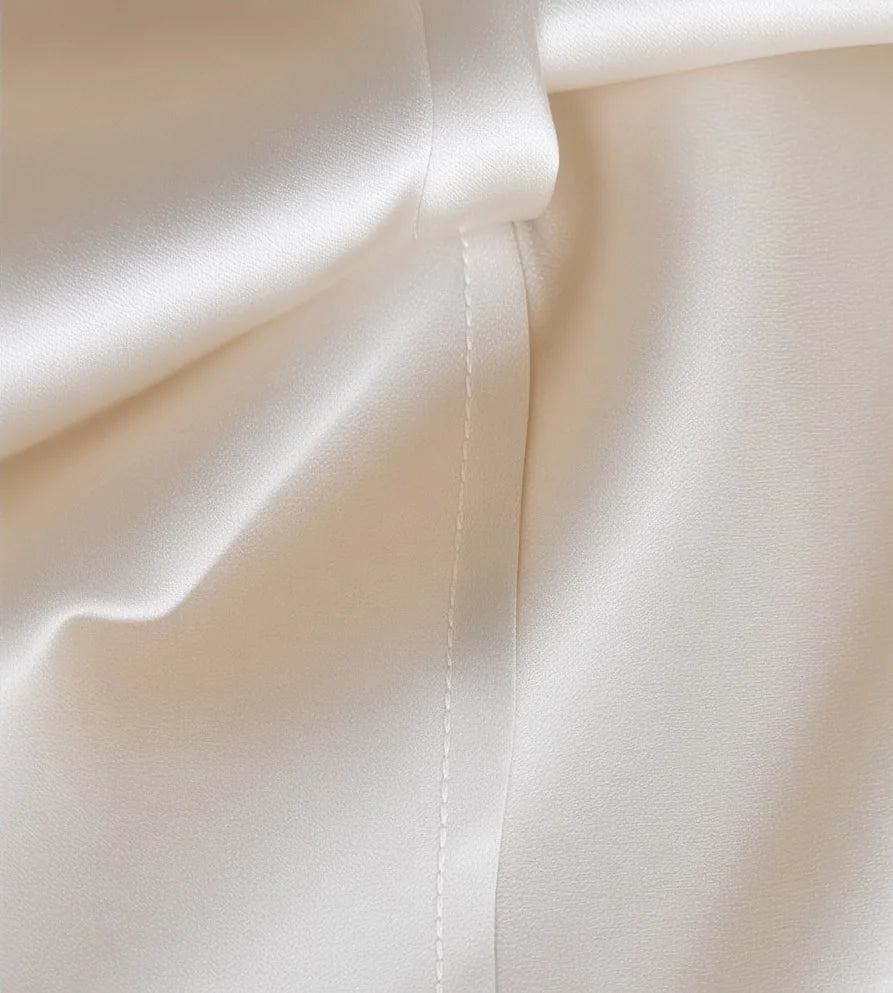 hand tailored French seams silk pillowcase