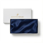 premium silk pillowcase navy blue