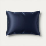 moonchild organic silk pillowcase navy blue
