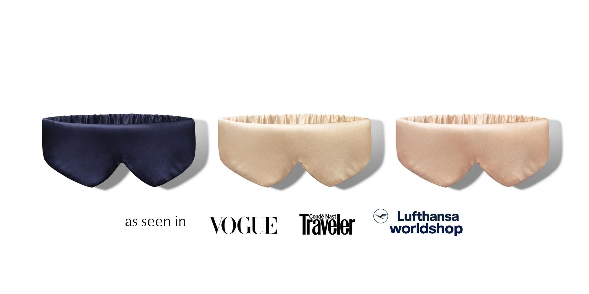 silk sleep mask navy blue champagne gold rosé gold