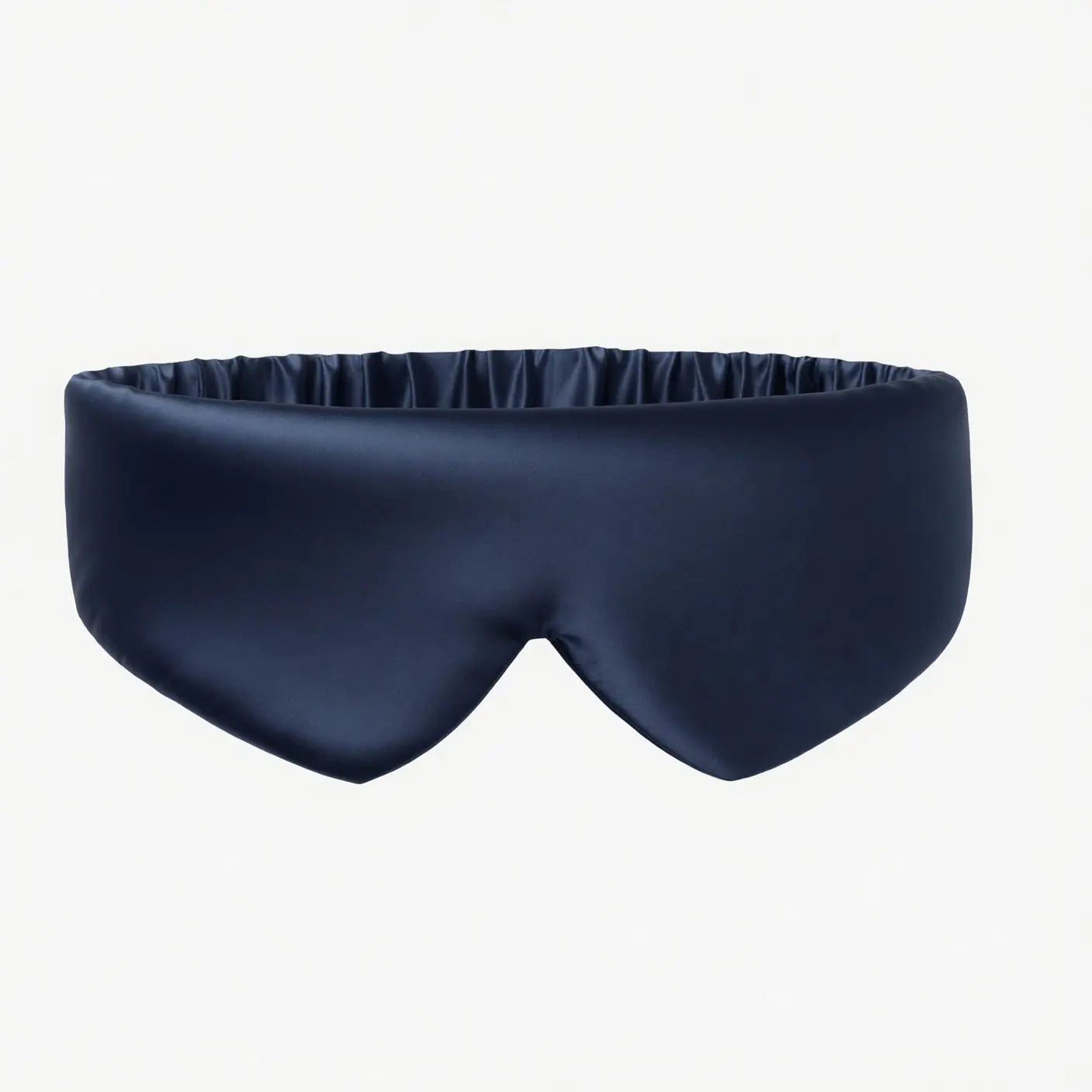 premium silk sleep mask navy blue