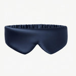 premium silk sleep mask navy blue