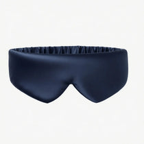 premium silk sleep mask navy blue