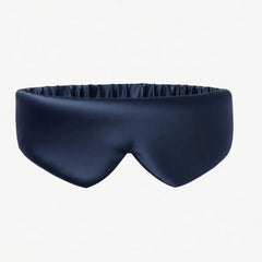 premium silk sleep mask navy blue
