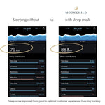 moonchild silk sleep mask aura sleep tracking vs without