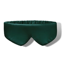Moonchild premium organic silk sleep mask dark green emerald