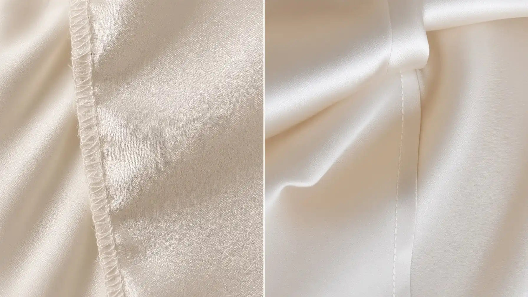 overlock vs French seams silk pillowcase