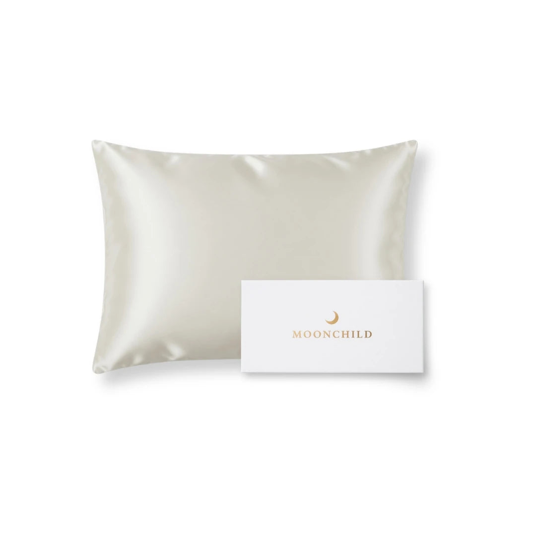 moonchild silk pillowcase ivory white organic luxury gift packaging
