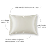 moonchild silk pillowcase ivory white italian silk